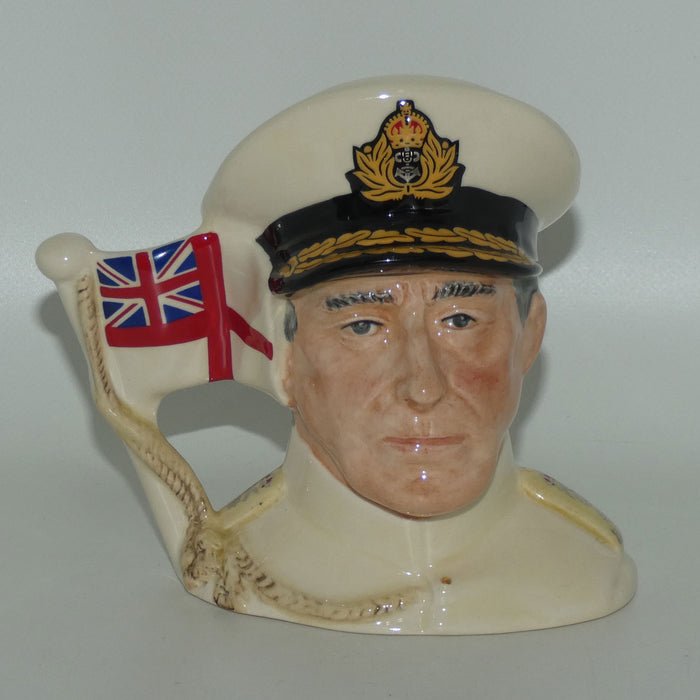 D6851 Royal Doulton small character jug Earl Mountbatten of Burma