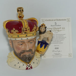 D6923 Royal Doulton small character jug King Edward VII | + Cert