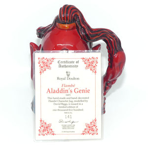 D6971 Royal Doulton large character jug Aladdin's Genie | Flambe 