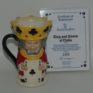 D6999 Royal Doulton toby jug King and Queen of Clubs | Ltd Ed