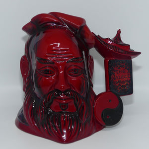 D7003 Royal Doulton large character jug Confucius | Flambe 