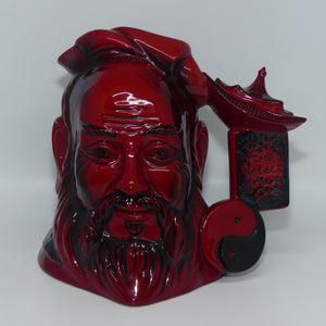 D7003 Royal Doulton large character jug Confucius | Flambe 