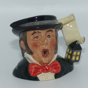 D7007 Royal Doulton miniature character jug The Caroler