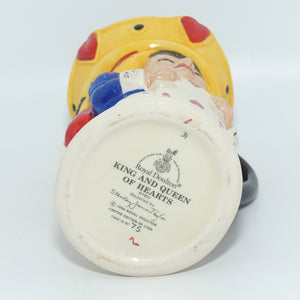 D7037 Royal Doulton toby jug King and Queen of Hearts | LE 75/2500