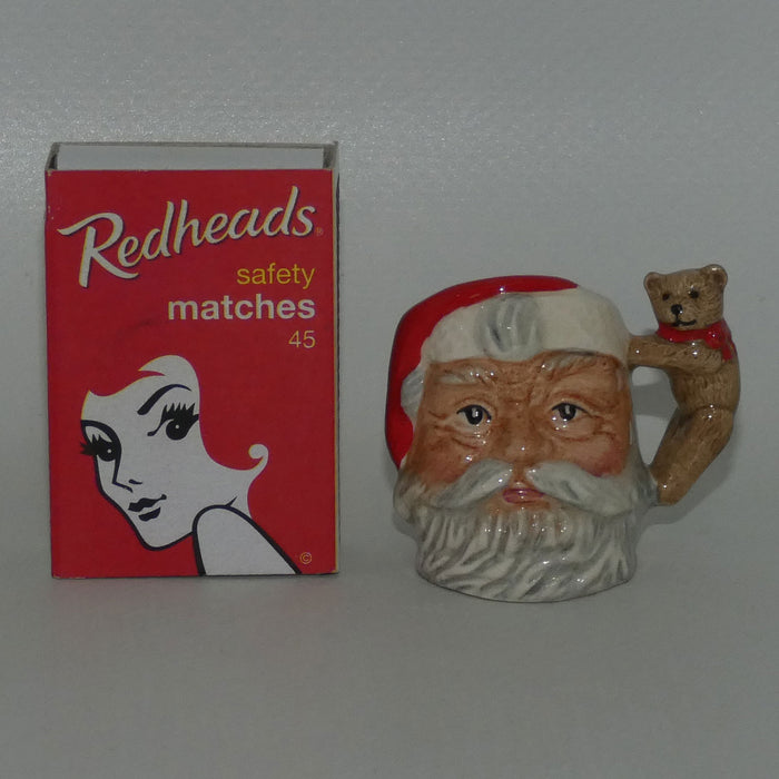 D7060 Royal Doulton tiny character jug Santa Claus | Teddy Bear handle