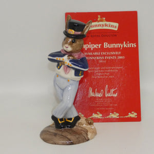 DB261 Royal Doulton Bunnykins figurine Hornpiper | box + Certificate