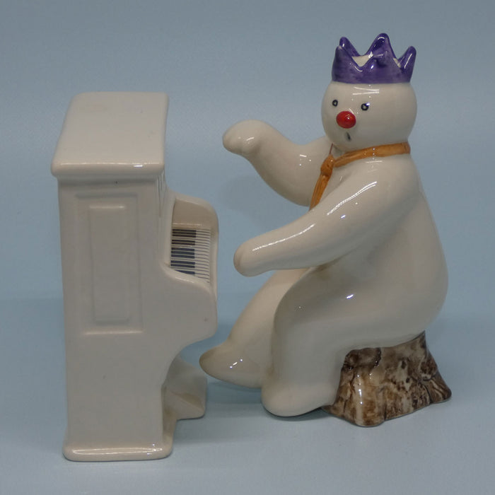 DS12 Royal Doulton Snowman Snowman Pianist and DS13 Piano