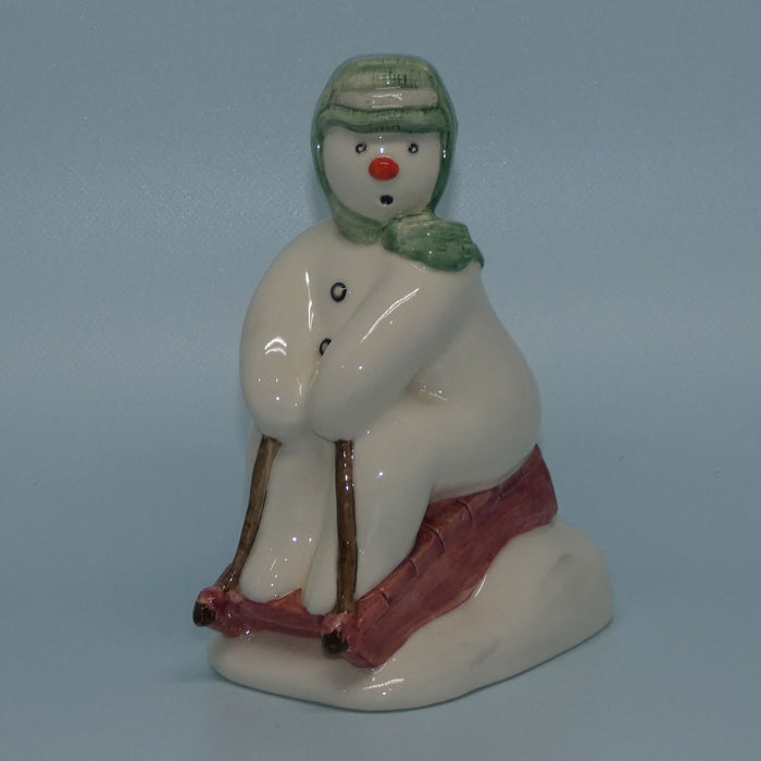 DS20 Royal Doulton Snowman figure The Snowman Toboganning