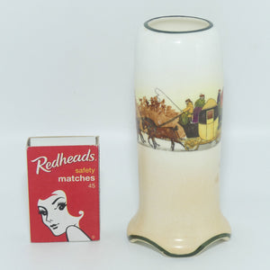 Royal Doulton Coaching Days cylindrical posy vase | Shape 7511 | E3804
