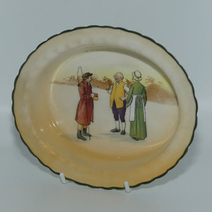Royal Doulton Coaching Days oval dish E3804 #3 | Rare Scene | Innkeeper and Wife talking with Driver