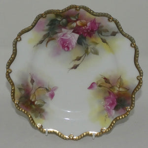royal-worcester-hand-painted-and-gilt-roses-plate-fildes