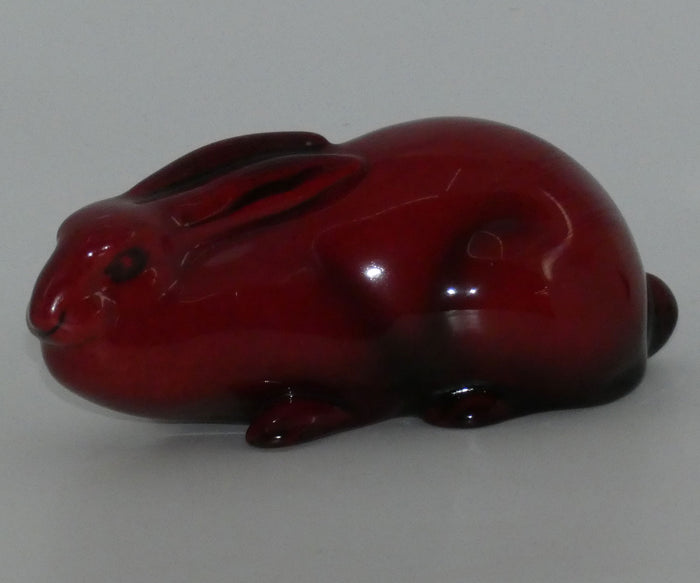 HN0107 Royal Doulton Flambe Hare - Crouching (Style One)
