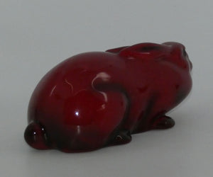 hn107-royal-doulton-flambe-hare-crouching-style-one
