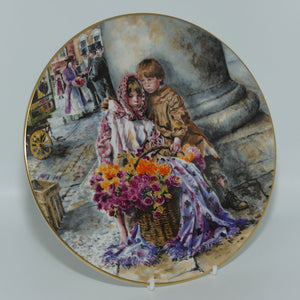 HN1342 Royal Doulton figure The Flower Seller's Children | companion plate
