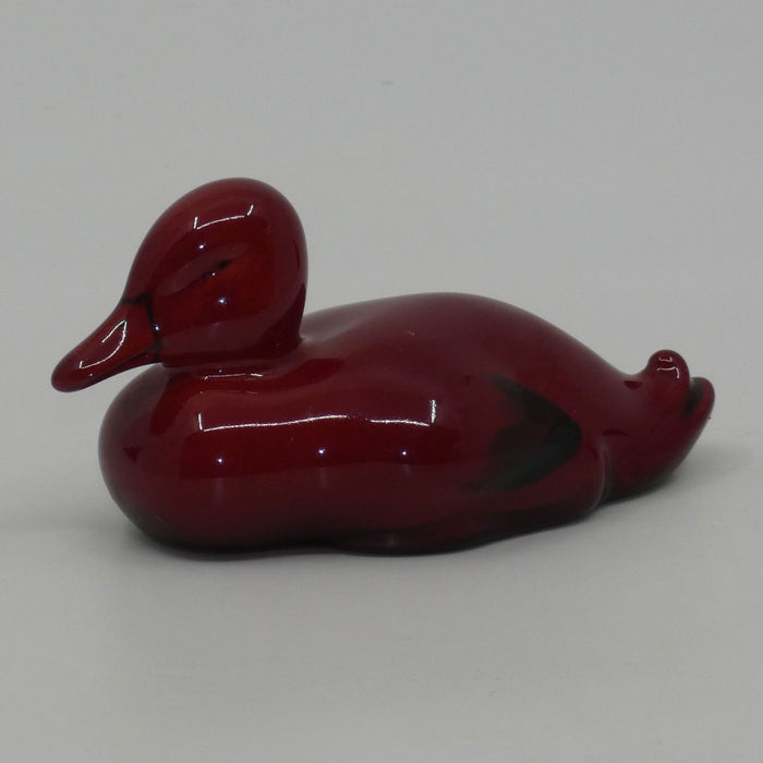 HN0148B Royal Doulton Flambe Resting Duck (Small)