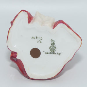 HN1793 Royal Doulton figure This Little Pig | Red