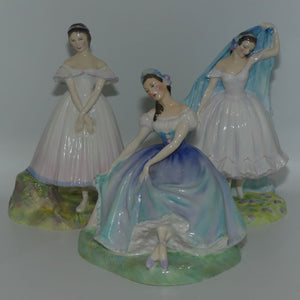 HN2138 - HN2140 Royal Doulton figure set | Ballet figures by Peggy Davies