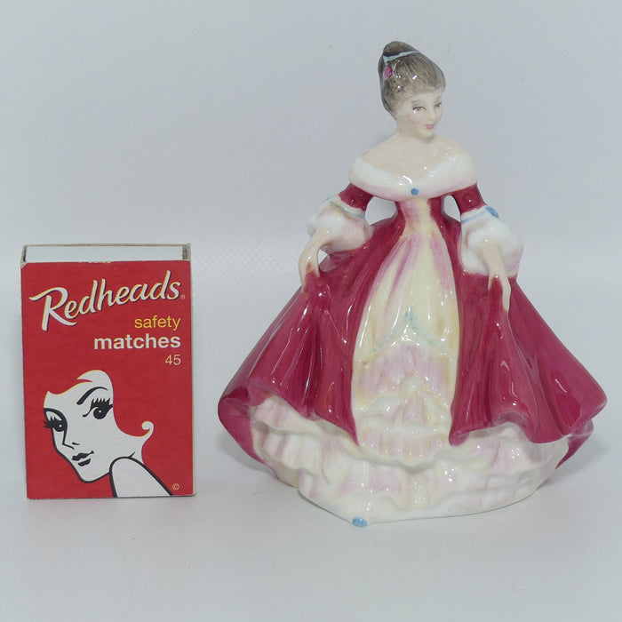 HN3174 Royal Doulton miniature figure Southern Belle (Red)