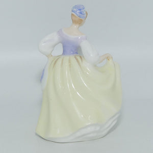 HN3216 Royal Doulton miniature figure Fair Lady | Yellow 