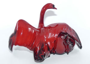 HN3538 Royal Doulton Flambe figure Nestling Down | Swans