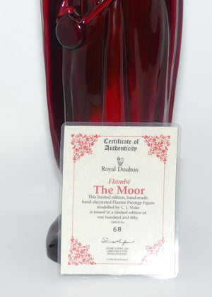 HN3642 Royal Doulton Flambe figure The Moor | Prestige | LE of 150