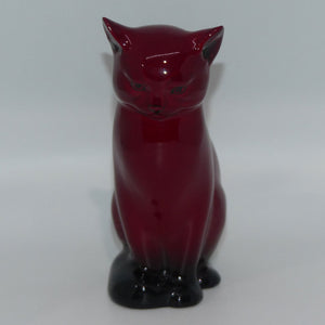 hn967-royal-doulton-flambe-seated-cat