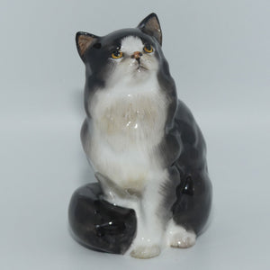 HN999 Royal Doulton Persian Cat | Black  White | Royal Doulton Animals
