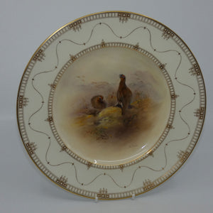 royal-worcester-hand-painted-red-grouse-plate-jas-stinton