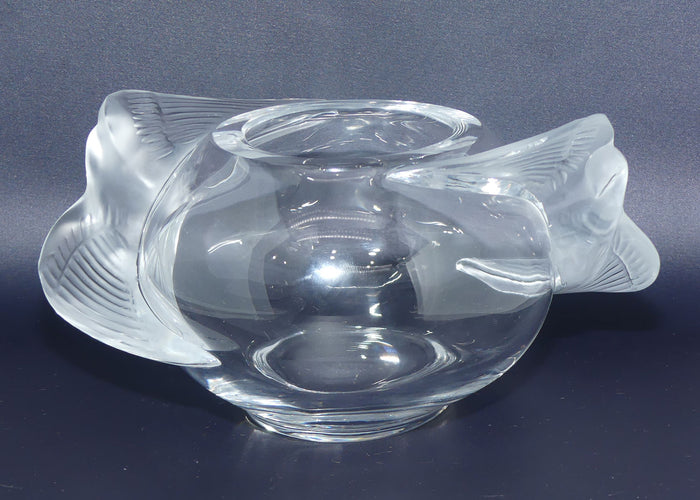Lalique France Crystal Adelaide Dove bowl