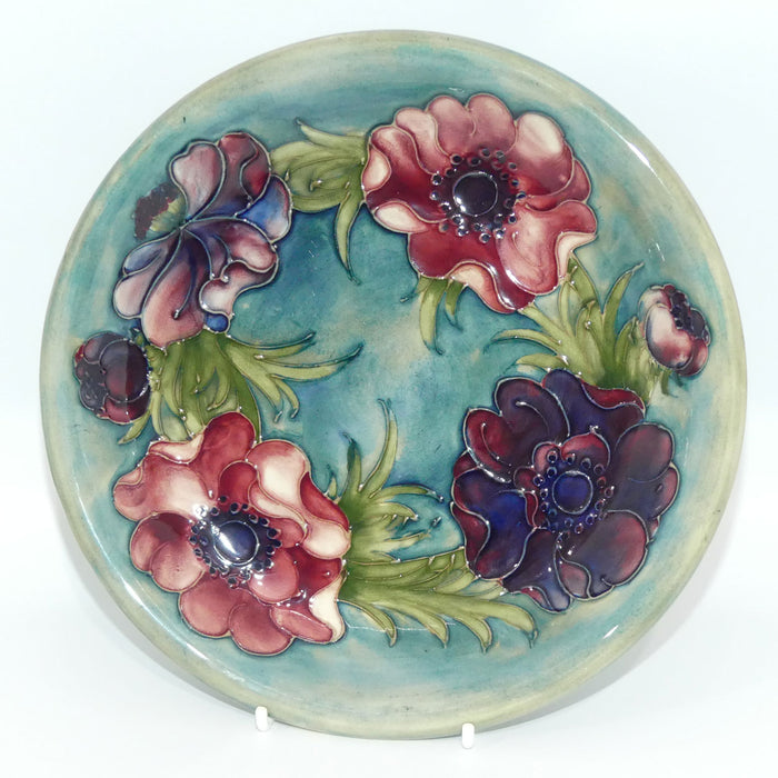 Walter Moorcroft Anemone (Blue Green) plate