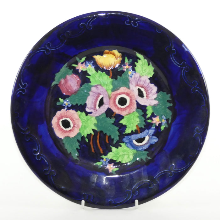 Maling plate Anemone Embossed Blue 6535