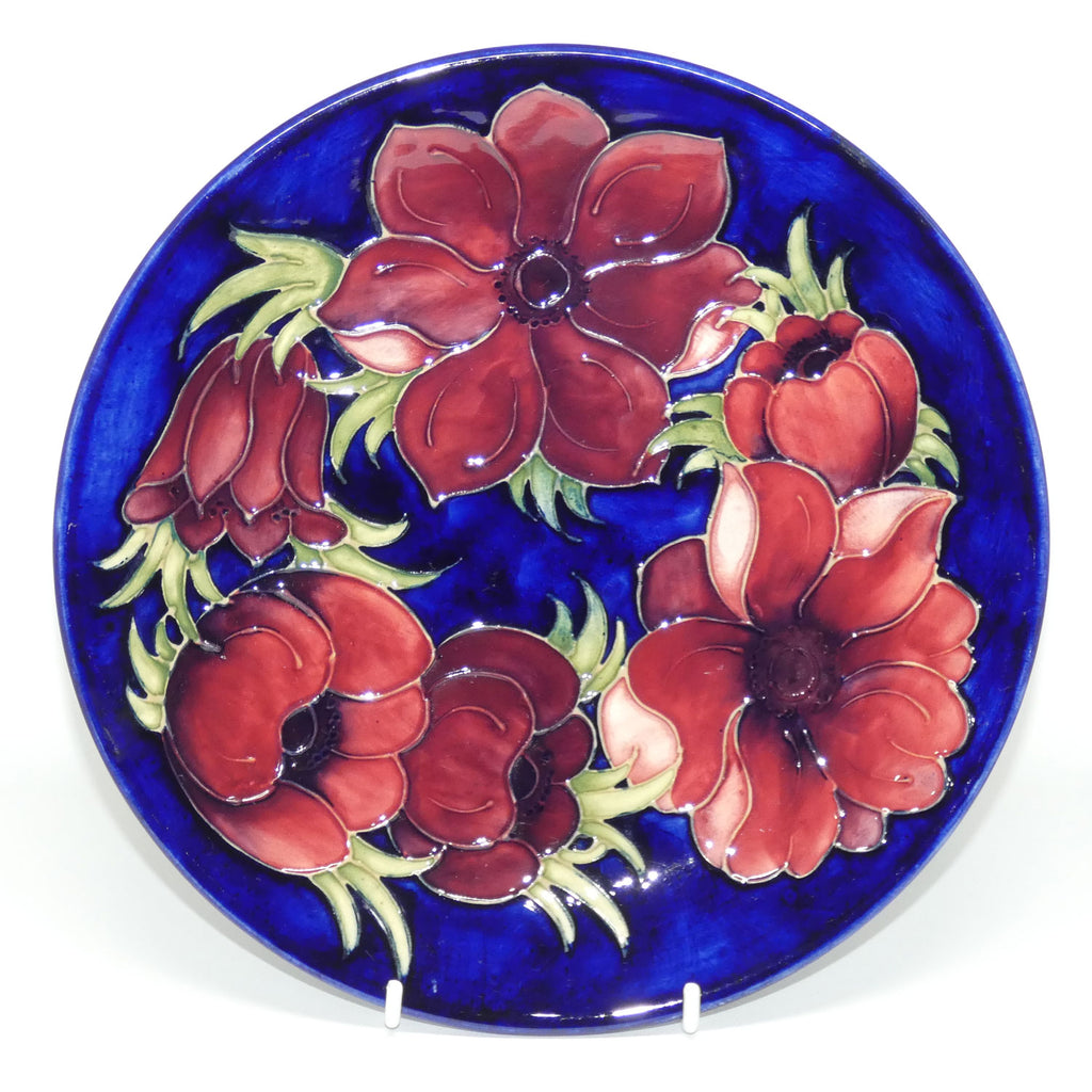 walter-moorcroft-anemone-blue-plate