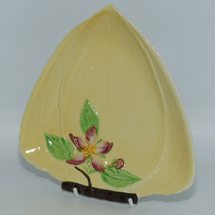 Carlton Ware Apple Blossom on Yellow leaf dish | 1617/6