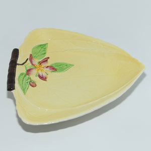 Carlton Ware Apple Blossom on Yellow leaf dish | 1617/6