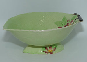 Carlton Ware Green Apple Blossom large footed bowl | Shape 1571