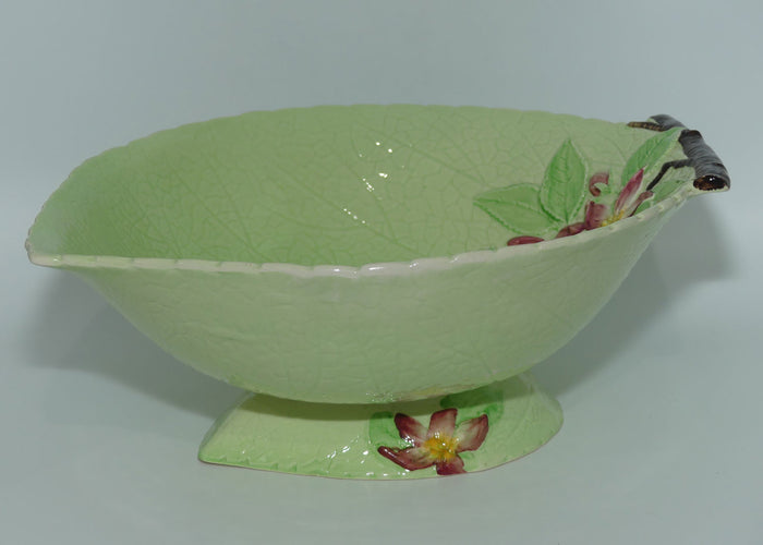 Carlton Ware Green Apple Blossom large footed bowl