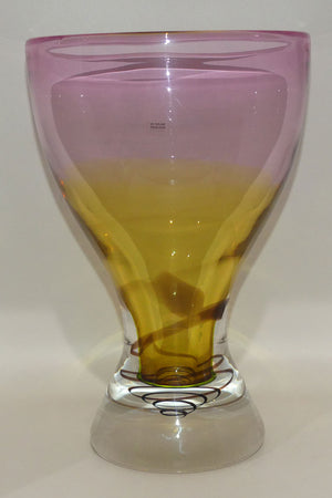 large-and-decorative-heavy-art-glass-swirl-pattern-vase