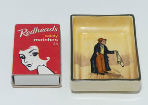 Royal Doulton Dickens Artful Dodger stacking ashtray | suit cigarette box D5862