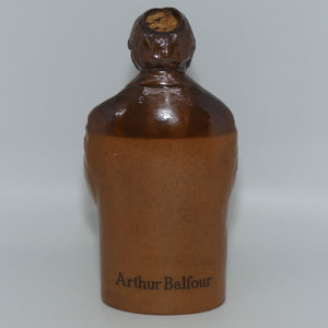 Doulton Lambeth Politicians flask Arthur Balfour