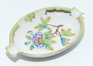 Herend Hungary Queen Victoria pattern | small oval ashtray or pen tray