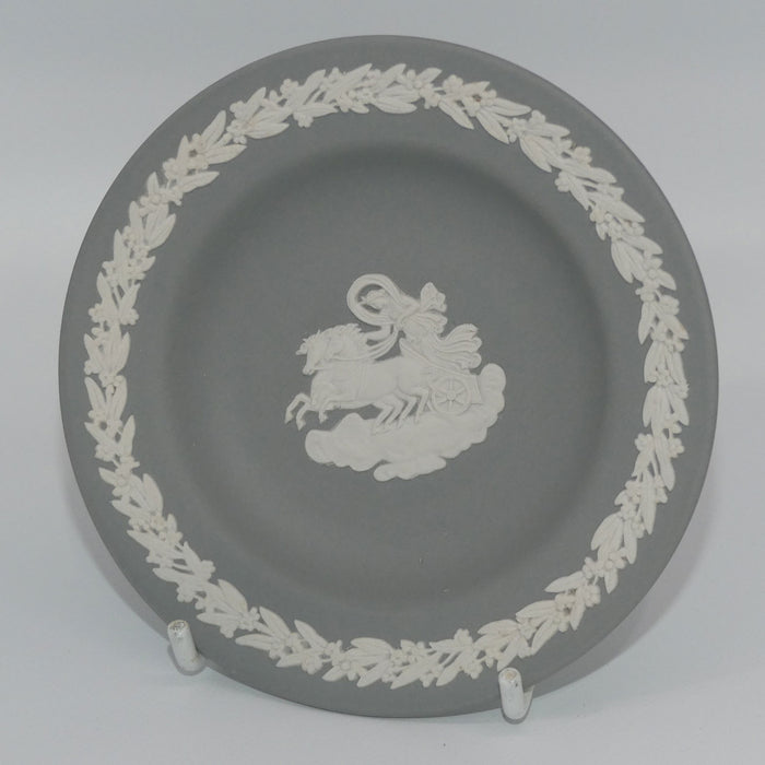 Wedgwood Jasper | White on Grey | Aurora miniature plate #2