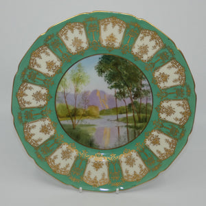 royal-doulton-hand-painted-gilt-hawksbury-river-plate-belford