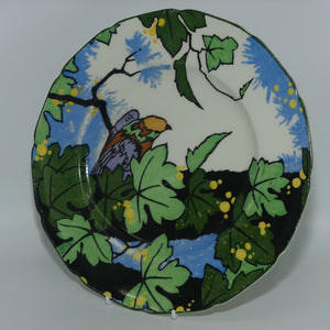 Royal Doulton Art Deco Bird in Foliage plate | Fine Bone China body