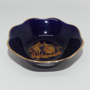 limoges-veritable-porcelain-dart-courting-bowl-blue-and-gilt