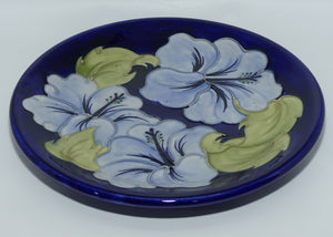 Walter Moorcroft Blue Hibiscus on Blue 783/10 plate
