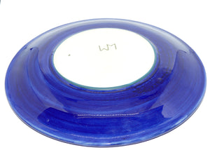 Walter Moorcroft Blue Hibiscus on Blue 783/10 plate