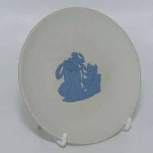 Wedgwood Jasper | Pale Blue On White | Grecian Maidens Cameo miniature plate