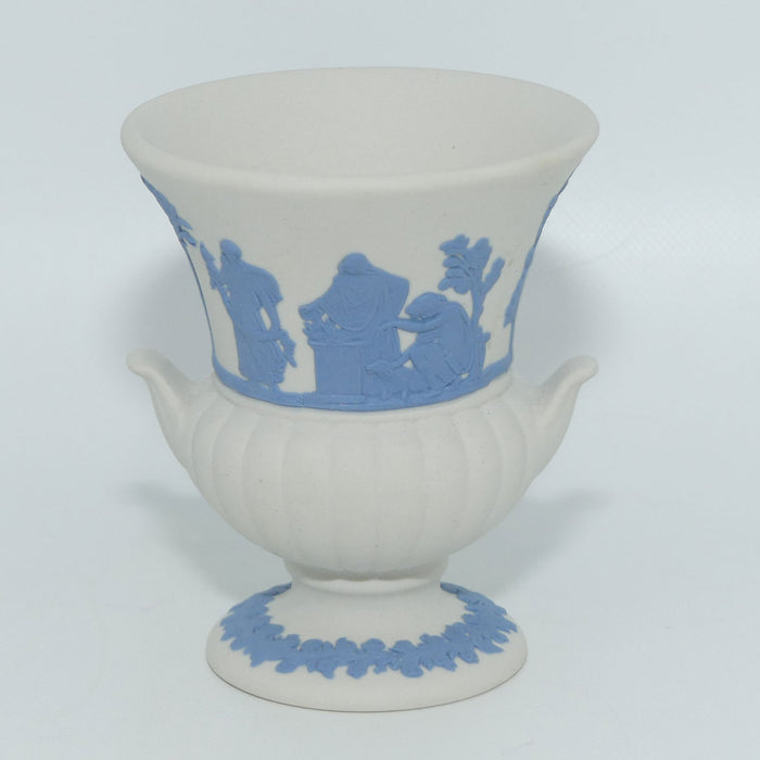 Wedgwood Jasper | Blue on White | Campagna vase #1