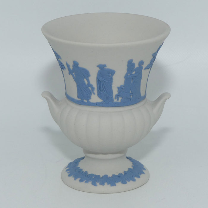 Wedgwood Jasper | Blue on White | Campagna vase #2