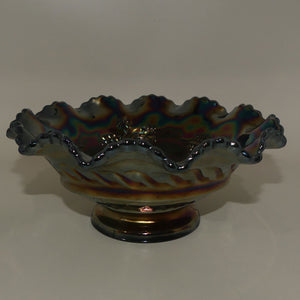 australian-carnival-glass-dark-butterfly-and-bower-footed-bowl